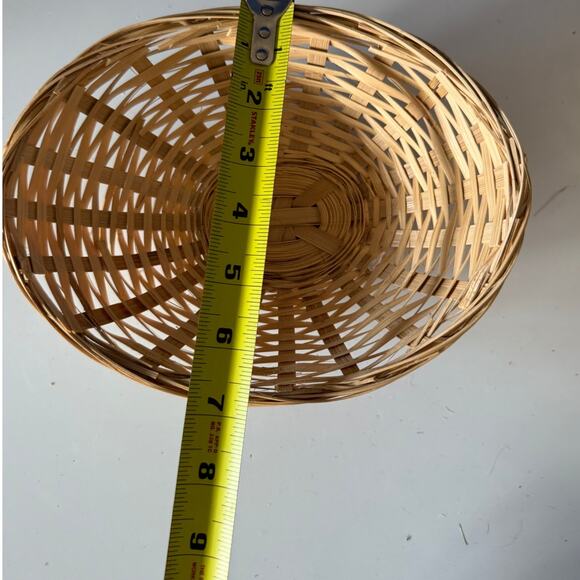 5 Vintage Natural Small Woven Baskets Oval Wicker Storage Fruit Snack Bowls - Picture 8 of 16